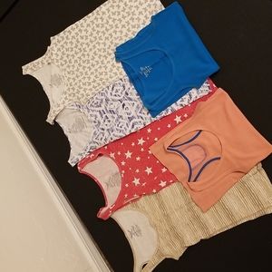 6 Tank Tops- SM/MED FADED GLORY/MIX